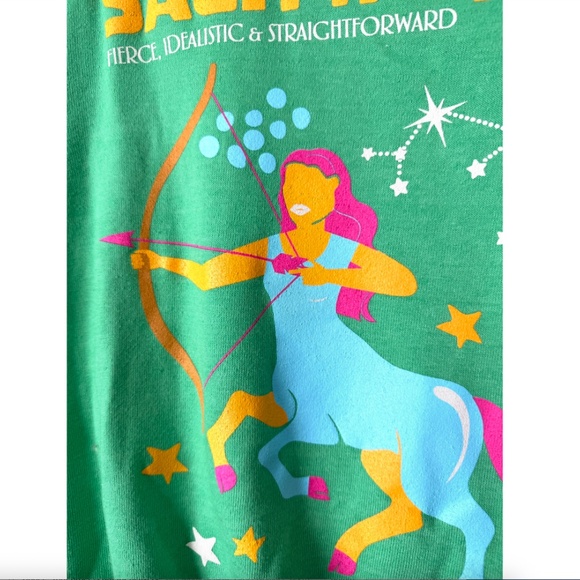 NWT Anthropologie The Carolita Zodiac Sweatshirt Sagittarius 66% Off Retail - Picture 12 of 16